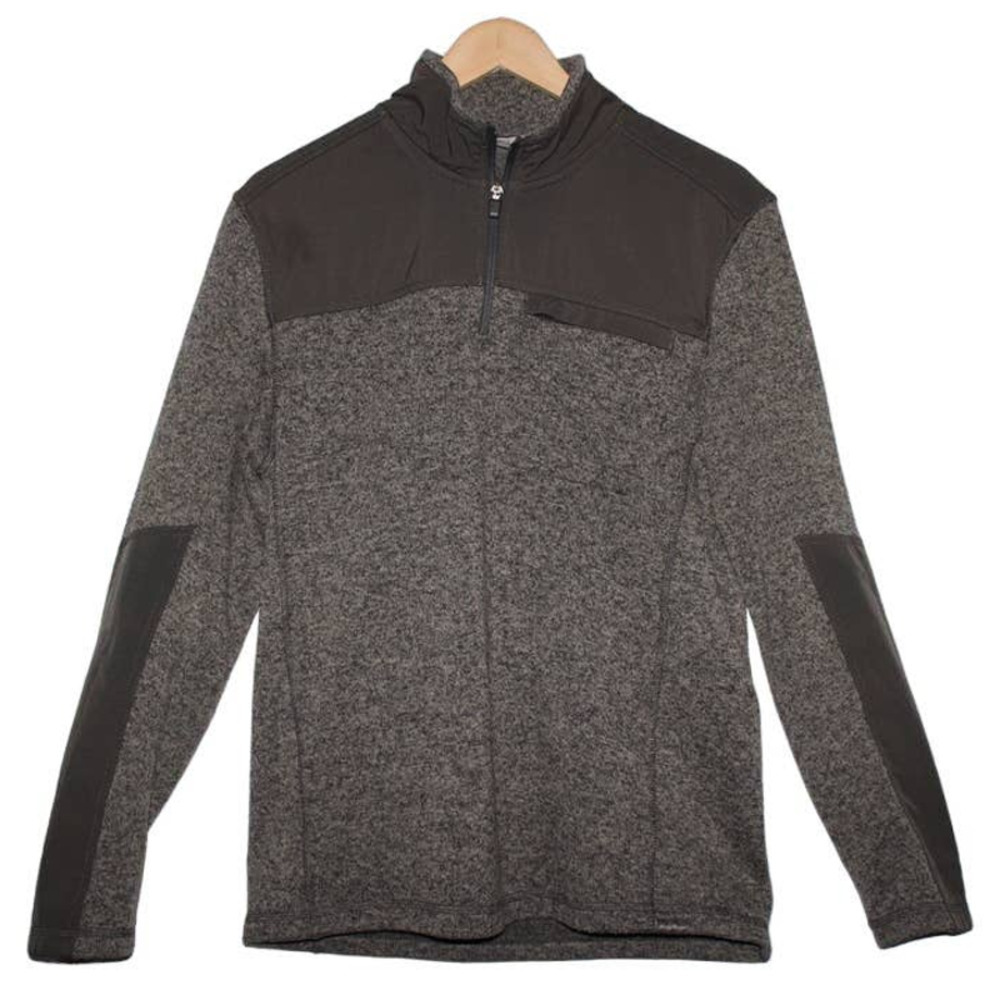 Men's Eddie Bauer Gray Pull Over Sweatshirt Lightweight Jacket Coat Size Medium